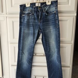 Frame Denim Women's Blue Straight Leg Jeans